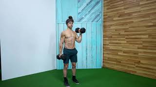 Alternating Dumbbell Hammer Curl and Press