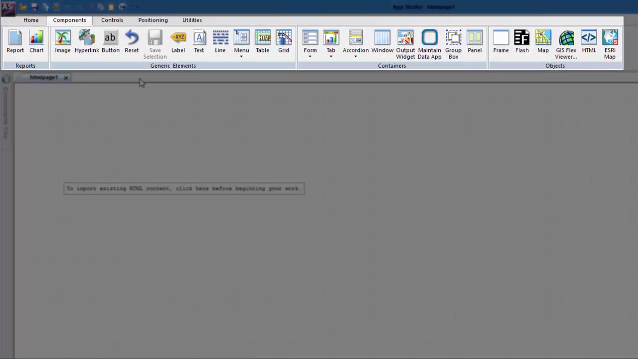 WebFOCUS 8.2.01 App Studio: HTML Canvas Overview