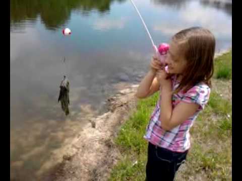 Cami's first fish!