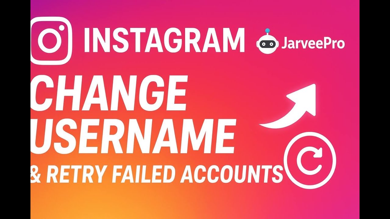 JarveePro Retry Failed Campaign ( Example Campaign: Instagram Chnage Username)