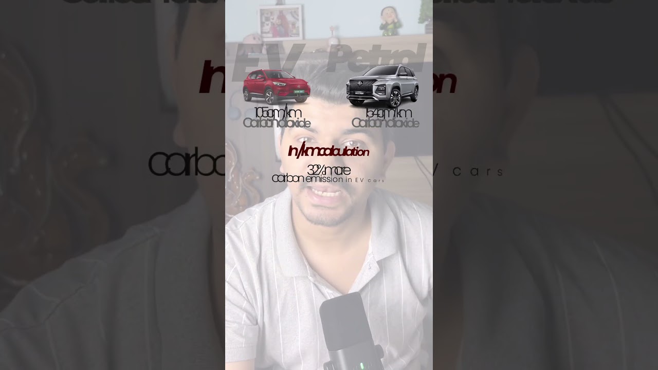 EV vs Petrol car - Which causes less pollution? Nitin gadkari - Indian cars