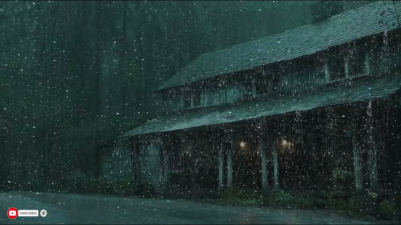 Night Storm Ambience With Heavy Rain And Thunder For Deep Sleep And Total Relaxation