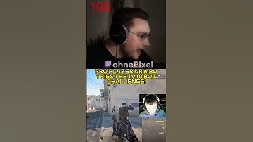 PRO PLAYER TRIES 1V10 AGAINST BOTS! #ohnepixel #cs2 #csgo #cs2bots #cs2challenge #shorts