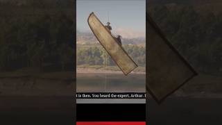 Glitched boat in Red Dead Redemption 2 #gaming #rdr2 #trending