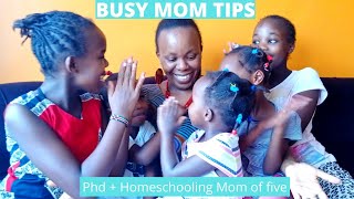 Tips for busy hacks Working and homeschooling mom