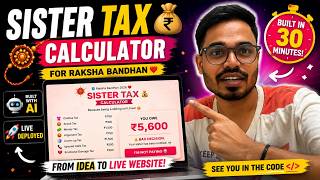 I Built a SISTER TAX Calculator in 30 Minutes Using AI 🤯 | Raksha Bandhan 2026 | React & NestJs | AI screenshot 5