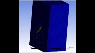 ANSYS Explicit Dynamics: 7.62mm Ballistic Impact on 4mm Steel Armor at 30° Oblique Angle