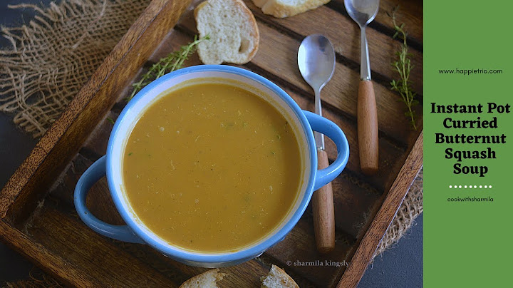 Instant pot butternut squash soup recipe with chicken broth