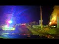 Dashcam video of police rescuing a man from a burning vehicle in Grand Island