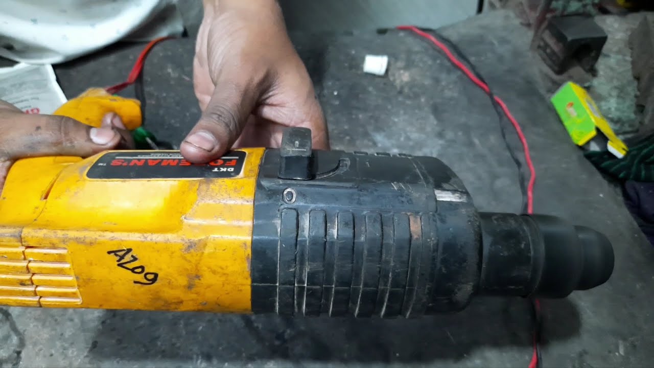 How to repair Hammer drill machin model 220 change piston and O