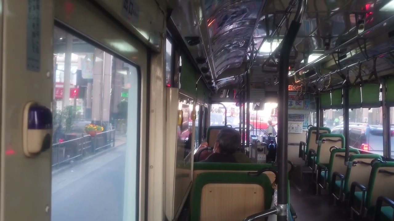 鹿児島交通車窓 鹿児島中央駅→国分山形屋前 元大阪市営KCUA460