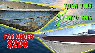 Painting An Aluminum Boat Doesn't Get Any Easier Than This