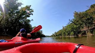 Kayaking the Illinois River. Kaitie's First Go at Kayaks.