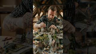 Peaceful Miniature Train building With Peaceful Background Sound #miniature#peaceful