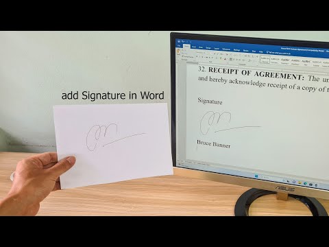 Word : How To Add Signature In Microsoft Word