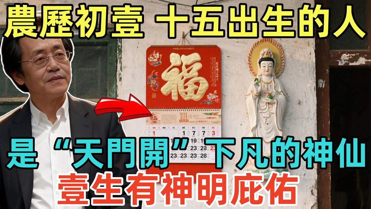 倪海廈：農歷初壹、十五出生的人，是“天門開”時下凡的神仙！壹生有神明庇佑！