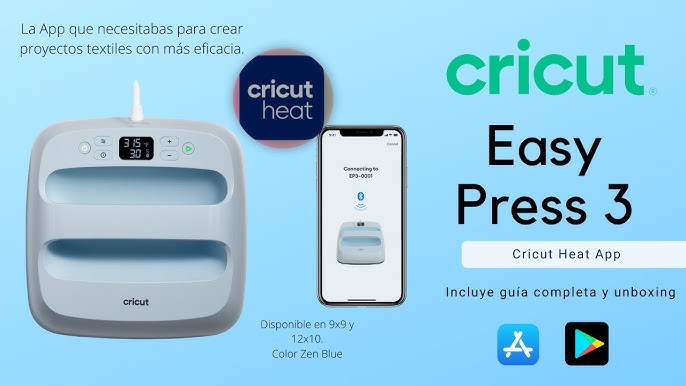 Cricut Easy Press 3 // Unboxing and Project with Cricut Heat App 