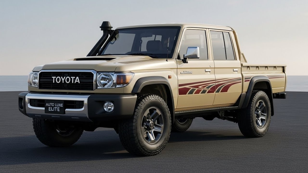 Концепт пикапа Land Cruiser 2027 года – прочный, футуристический, неудержимый.