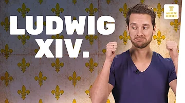 Welche Symbole der Macht trägt Ludwig XIV?