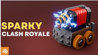 Sparky | Clash Royale | 3D Modeling Tutorial – Made in Blender | VoxelVoyage3D