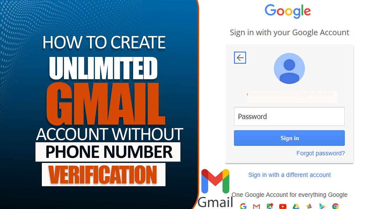 How to Create an Unlimited Gmail Account WITHOUT Phone Number