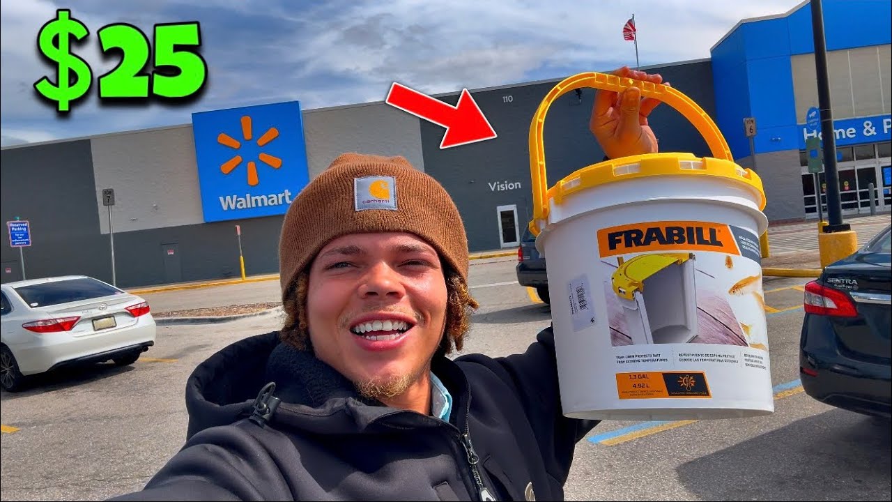$25 Walmart Fishing Challenge with Minnows!