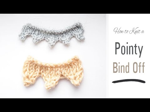 How to Knit: a SPIKEY Bound Off EDGE | Knitted Edging Tutorial | Bind Off with Simple Points