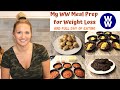 MY WW MEAL PREP FOR WEIGHT LOSS | FULL DAY OF EATING | TACO BOWLS | ZOODLES | GARLIC ROLLS | COOKIES