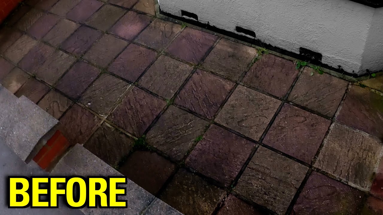 VERY HAPPY HOMEOWNER! Pressure washing FILTHY PATIO pavers for! ASMR transformation