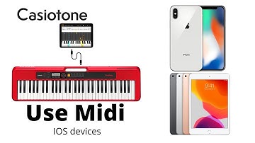 Using Casiotone CT-S200 and CT-S300 for MIDI on IPhone and IPad