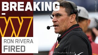 Breaking News Commanders Fire Hc Ron Rivera After Four Seasons