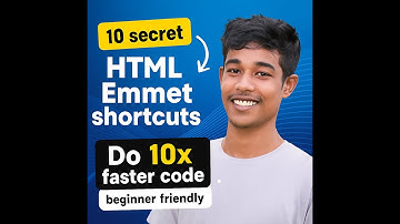 10 Screet HTMl Emmet shortcuts | Write HTML 10x Faster With Emmet shortcuts - Beginner | DevsRocky