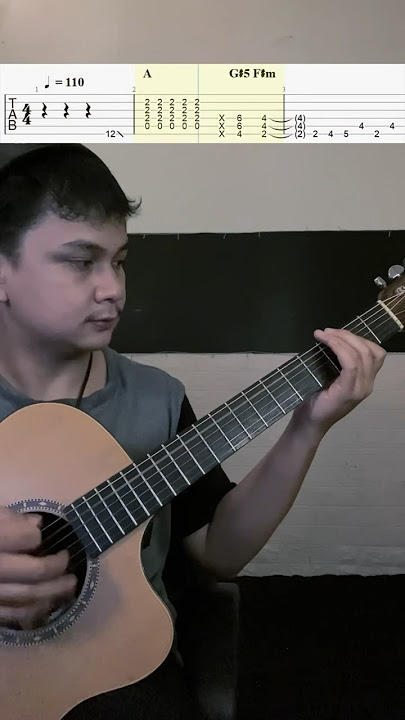 intro gitar dinda🧔🏻♀️ #tutorialgitar #tablature