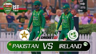 Pakistan vs Ireland | 1st T20I Full Match | Cricket 22