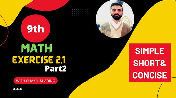 9th Class Math - Exercise2.1 part2 by Sir Shakil Ur Rehman