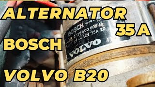 Alternator BOSCH 35 A VOLVO B20 why so noisy #alternator #carelectric #carnoise