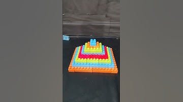 Satisfying DIY Pyramid | Lego blocks | ASMR Building Blocks #buildingblocks #shortvideo #shortsfeed