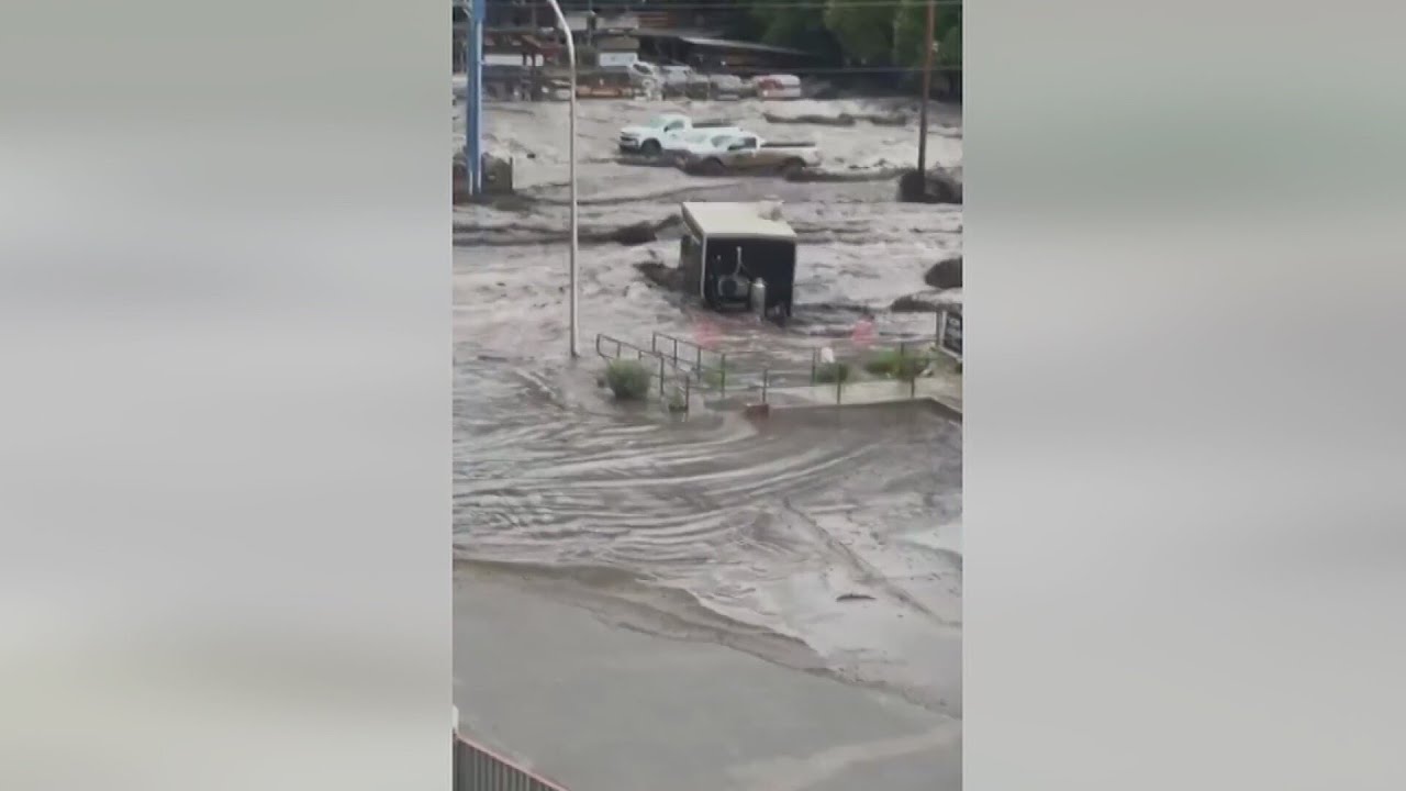 Ruidoso flash flooding impact - YouTube