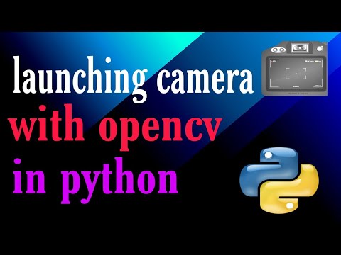 open camera with python || opencv