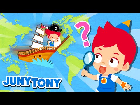 Los 7 Continentes y 5 Océanos 🌎 Aprende Cantando | Canciones Infantiles | JunyTony en español