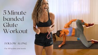 5 Minute Banded Glute Workout Follow Along Shona Vertue