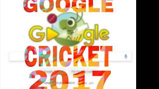 HOW TO PLAY GOOGLE NEW FUNNY  CRICKET 2017( ICC Champion Trophy) screenshot 1
