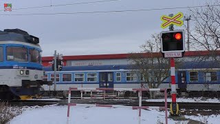 Železniční přejezd Hradec Králové-U Náhona [P5211] - 21.1.2024 / Czech railroad crossing