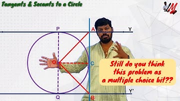 Intercept between the parallel tangents subtends right angle at center -   LM 166