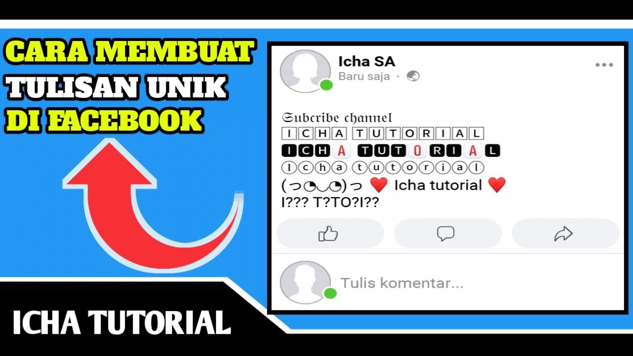  Cara  Membuat  Tulisan  Unik Di Facebook YouTube