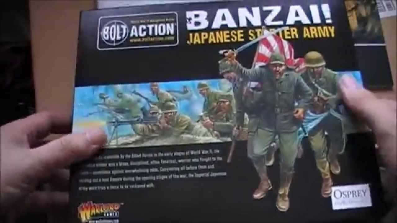 Unboxing and overview of Bolt Action Japanese Starter Army YouTube