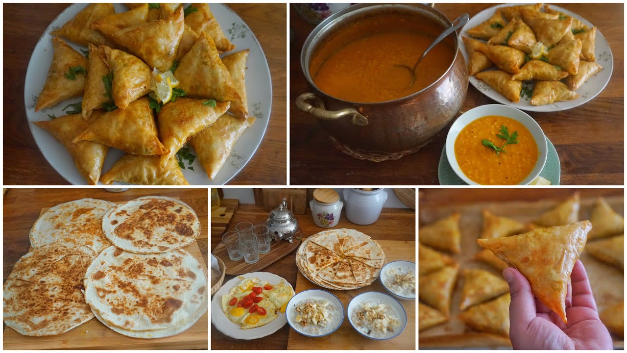 وجبة غداء/ عشاء و كوتي :شوربة العدس و بريوات الحوت الإقتصاديين كاساديا الجبن و دشيشة الشعير كتحمقني