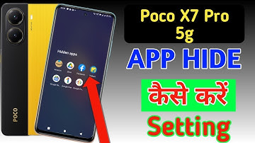 Poco x7 pro 5G me app hide kaise kare/hide apps in Poco x7 pro 5G /Poco hide setting