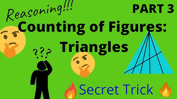 Counting of Figures Triangles | Reasoning | PART 3 | Secret Trick | for all exam |By Gyana Satapathy