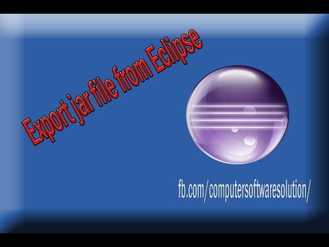 How to export jar file from eclipse